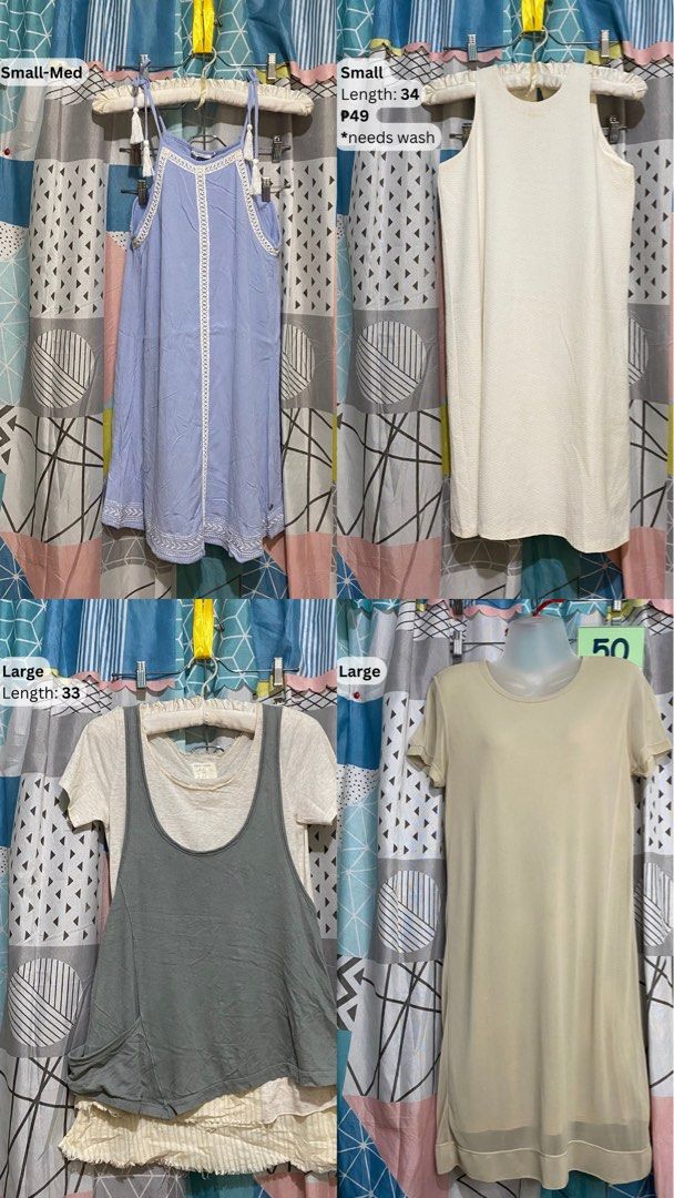 Preloved mini & long dresses (Category: Dresses) located in Antipolo. Submitted by caredbypya (Listing ID 1463828019, Image 2). Description: CLEARANCE SALE❗️50 ALL DRESS 🏷️.