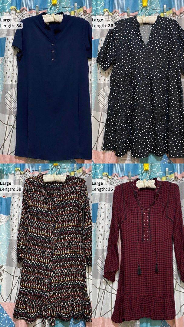 Premium preloved mini, midi, and maxi dresses (Category: Dresses) located in Antipolo. Submitted by caredbypya (Listing ID 1463828567, Image 3). Description: CLEARANCE SALE❗️129 ALL DRESS 🏷️.