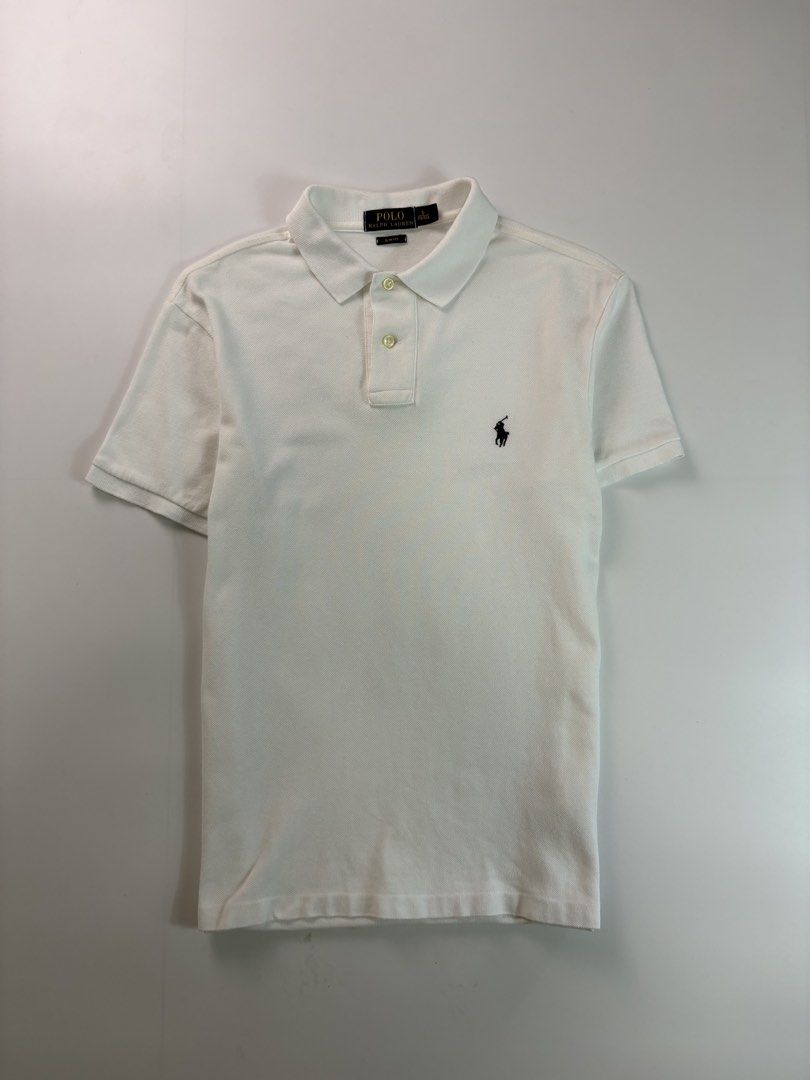 PRL White polo gold (Category: Tshirts & Polo Shirts ) located in Tayabas. Submitted by thedecentoutfits (Listing ID 1463893948, Image 1). Description: PRL White polo gold Size S, 18x25-26 Color rate - 9.7/10 As new condition.