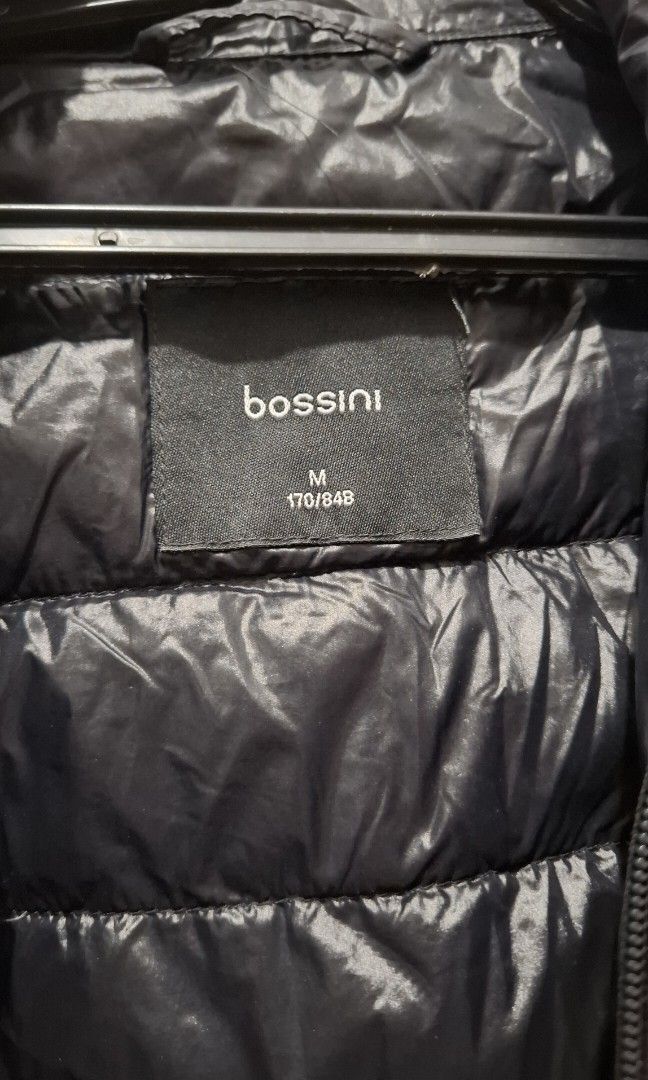 Puffer Jacket (Category: Coats, Jackets and Outerwear) located in Manila. Submitted by gentleclosetcollection (Listing ID 1463904104, Image 2). Description: ​Title: Bossini Men's Lightweight Down Vest (90% Down) – Black (Size M) ​Description: ​Brand: Bossini ​Color: Black ​Size: Medium (170/84B) ​Fill: 90% Down, 10% Feather (Lightweight & Warm) ​Features: Full zip, high collar, zip side pockets, packable/lightweight construction ​Condition: Pre-o