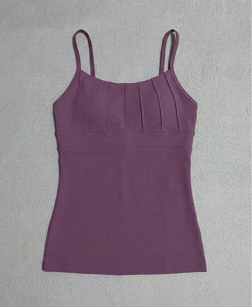 Purple Mulawear Tank Top (Category: Activewear) located in Davao. Submitted by sb.thriftwear (Listing ID 1463870053, Image 1). Description: Size: S-M Issue: None. Color may vary due to lighting. ⚠️All items are thrifted. Please manage your expectations. RS‼️ RS‼️ RS‼️.