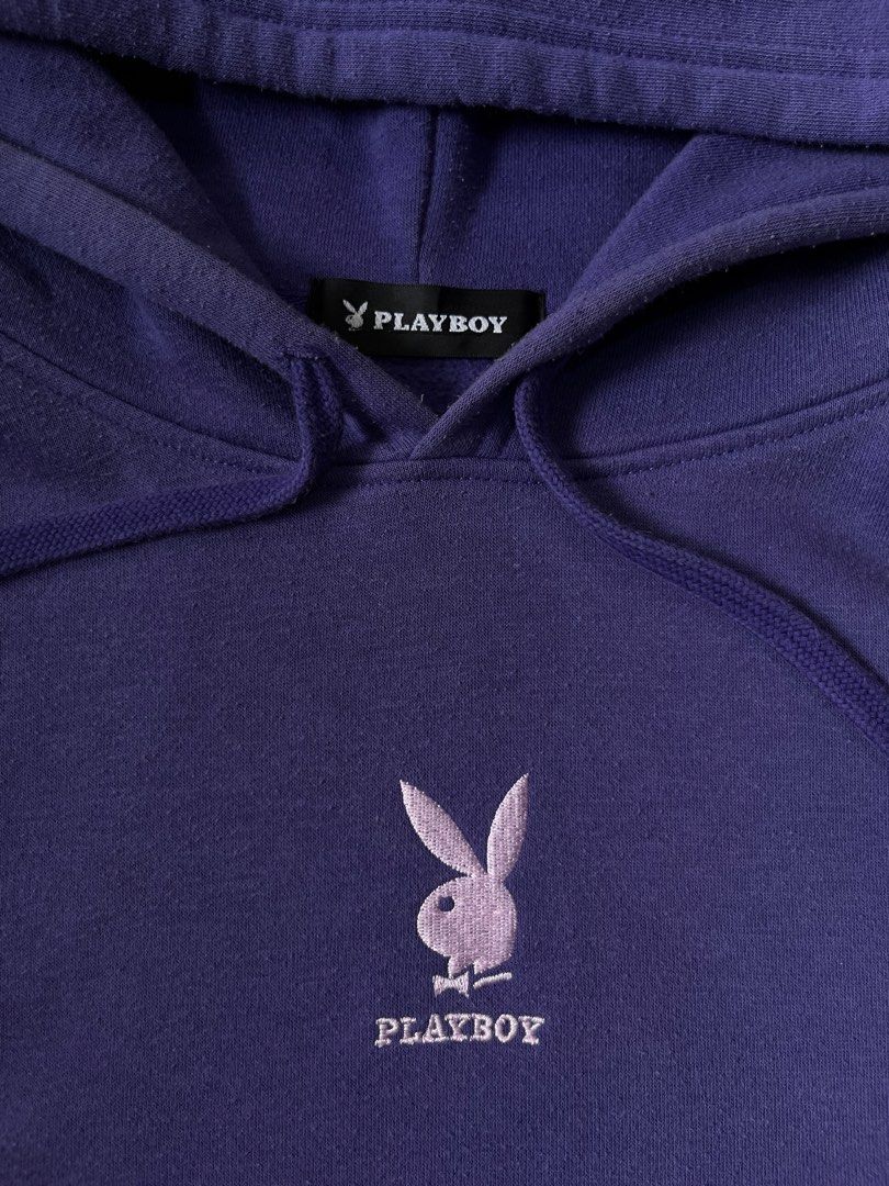 Purple Playboy Hoodie (Category: Coats, Jackets and Outerwear) located in Silang. Submitted by kristan.asian (Listing ID 1463816069, Image 3). Description: -Size: Medium -Dimes: 24x23 front, 26 back - Classic purple Playboy hoodie - Embroidered bunny logo on chest - Drawstring hood for adjustable fit - Ideal for stylish, street wear everyday -Color may vary due to lighting 📍Silang,Cavite 249 only! + sf if malayo .