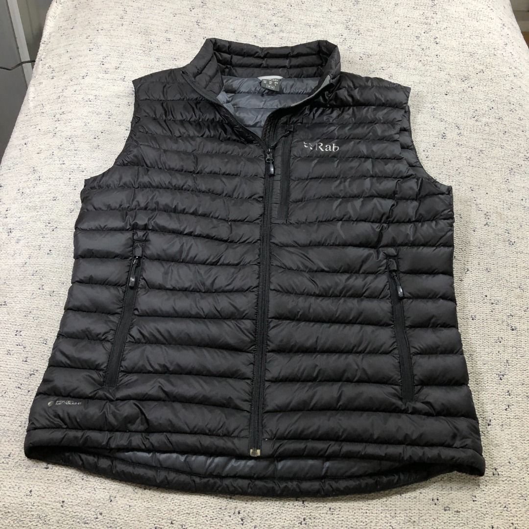 RAB UK Microlight Vest Gillet Down Size Black Size Medium (Category: Coats, Jackets and Outerwear) located in Santa Rosa. Submitted by sergids (Listing ID 1463748182, Image 2). Description: RAB UK Microlight Vest Gillet Down Size Black Size Medium Check fitting tops to ensure this fits you. Dimensions below are exact measurements, see pics as well for comparison. 9/10 Condition and Colorway Dimensions: Check pic slide for actual size and dimensio