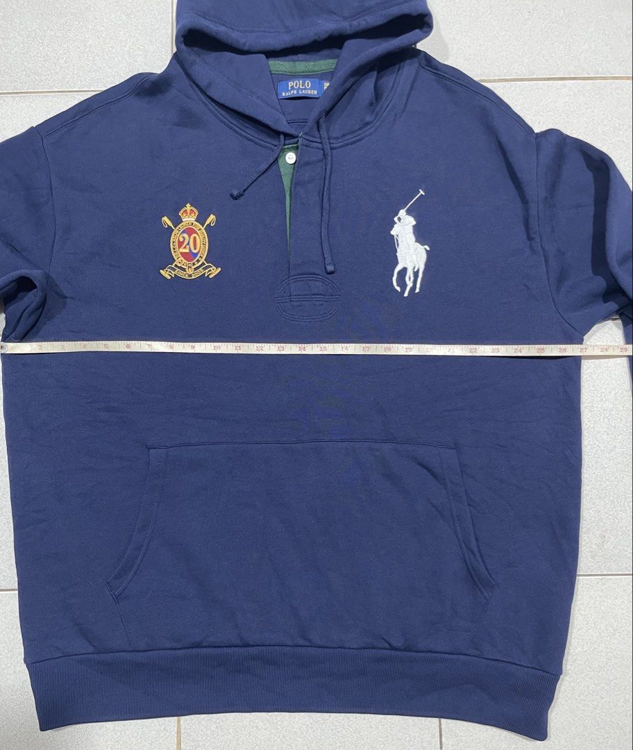 Ralph Lauren Hoodie (Category: Coats, Jackets and Outerwear) located in Mandaue City. Submitted by MJ_80 (Listing ID 1463783643, Image 3). Description: Ralph Lauren With 2 Buttons Hoodie Size Xtra Large Dimes: 27 X 31.5 See photos for measurement Color rate & Condition: 9.9/10 Price: 2,000 .