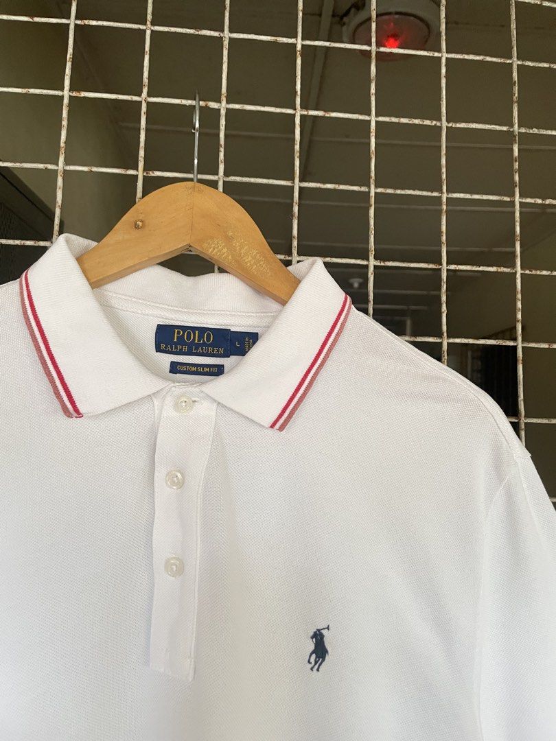 Ralph Lauren Polo Large (Category: Luxury Apparel) located in Manila. Submitted by oftherack_04 (Listing ID 1463867828, Image 3). Description: Excellent condition No major issue Color rate 9.5/10 Size Large Slim Fit 21x28.