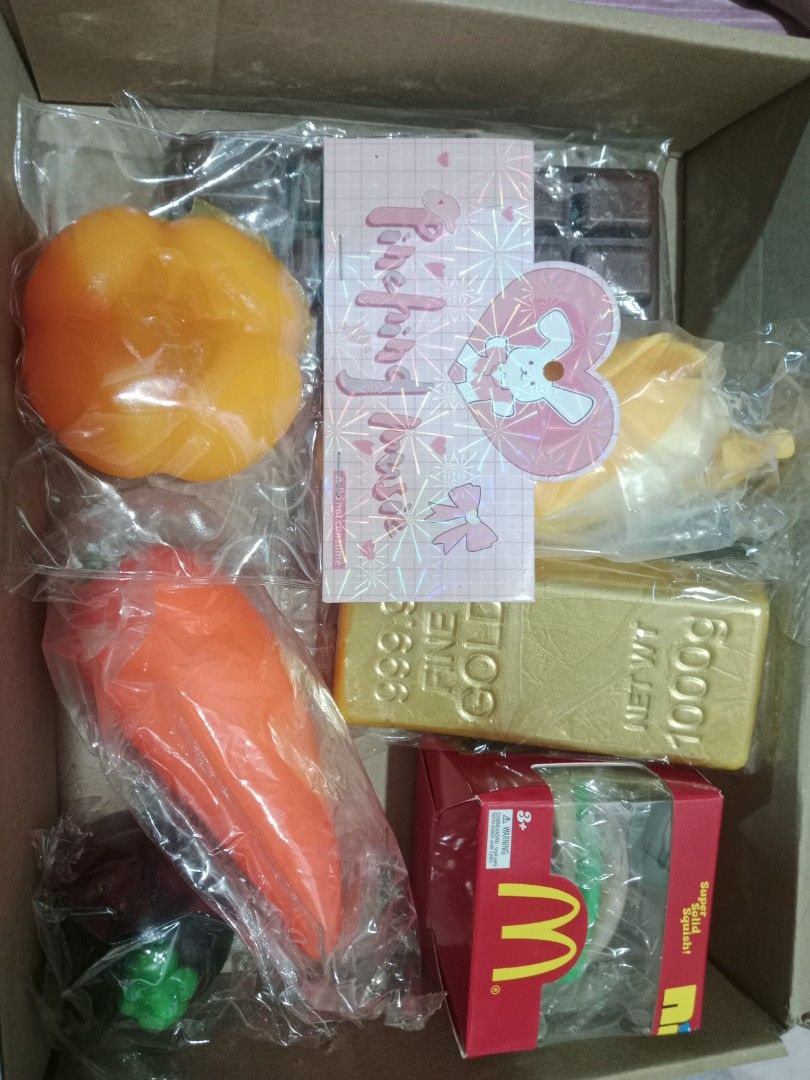 Random squishy toys (Category: Plushies & Soft Toys) located in Manila. Submitted by tine121317 (Listing ID 1463682492, Image 1). Description: Never been used. Take all for tha price..