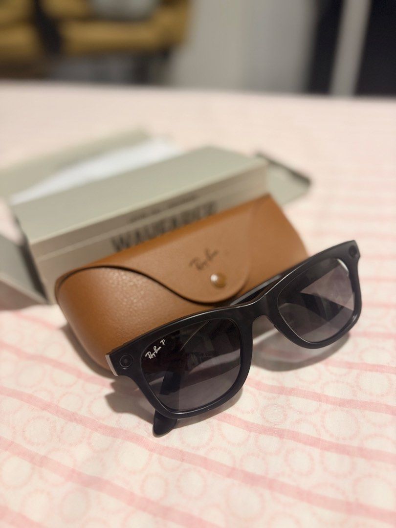 Rayban Meta Gen 1 (Category: Wearables & Smart Watches) located in Mandaluyong City. Submitted by taympers (Listing ID 1463788815, Image 2). Description: Selling my Ray-Ban Meta Gen 1 smart glasses in matte black s50. ✨ Condition: Lightly used, well cared for 📦 Inclusions: * Ray-Ban Meta Gen 1 glasses * Original charging/carrying case * Original box/packaging * Receipt/proof of purchase Reason for selling: Decluttering / no longer using it. No m