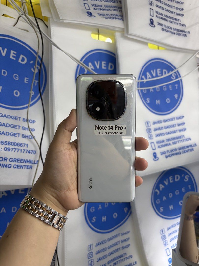 Redmi Note 14 Pro Plus 256/16gb FU CN Variant No issue (Category: Android Others) located in San Juan City. Submitted by javedsgadgetshop (Listing ID 1463906675, Image 1). Description: INSTALLMENT OPTIONS : SPAY LATER / GGIVES / CREDIT CARD / SKYRO / HOMECREDIT (BRANDNEW) QUICK INFO! ✖️ ➡️ Redmi Note 14 Pro Plus ➡️ 256/16gb ➡️ White Color ➡️ CN Variant ➡️ 95% Makinis & Good BH ➡️ Factory Unlock ➡️ WITH FREE CASE AND CHARGER 🤝 We accept swap | Tr
