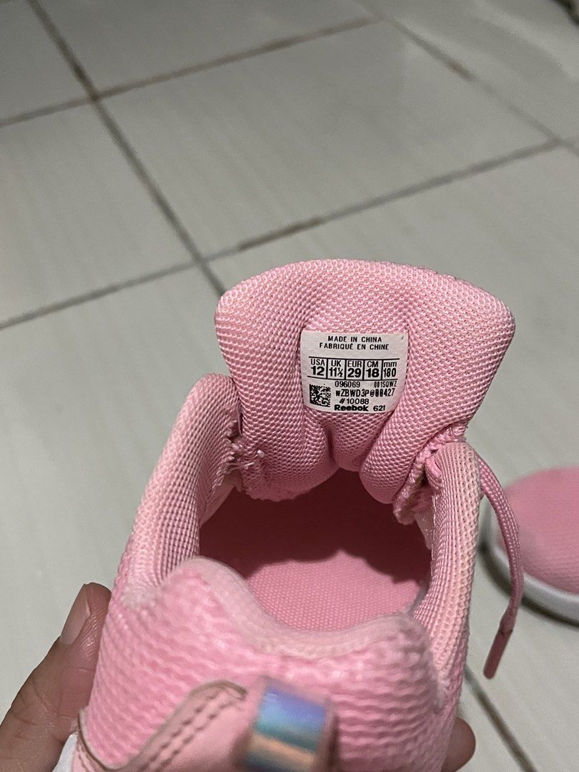 Reebok Pink Kids Sneakers (Category: Babies & Kids Fashion) located in Quezon City. Submitted by Mhia17 (Listing ID 1463872424, Image 2). Description: - Pink Reebok sneakers for kids - Great for everyday wear and running around Size: 18cm US 12 loc west ave .