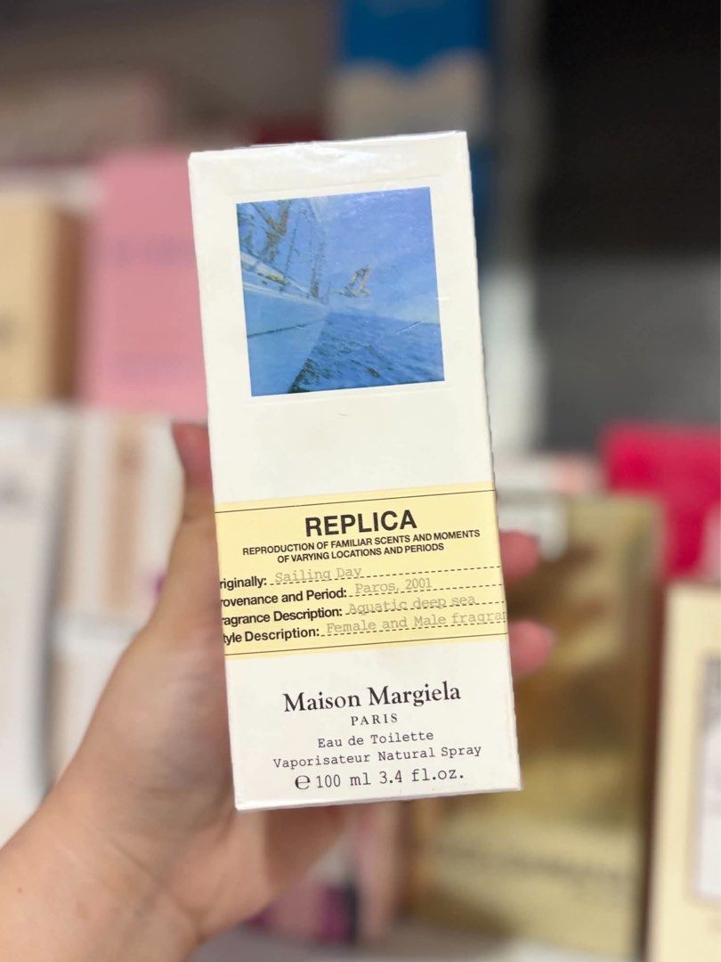 REPLICA SAILING DAY MAISON MARGIELA (Category: Fragrance & Deodorants) located in Quezon City. Submitted by embereshop2 (Listing ID 1463748941, Image 1). Description: 📌Please read the last image carefully - all details are already provided. ❗️Offers below the regular price will no longer be entertained. Thank you for understanding. 💰 Mode of Payment (MOP): GCash 📦 Mode of Delivery (MOD): • Lalamove (Same-day delivery) • J&T Express (1–2 days) 