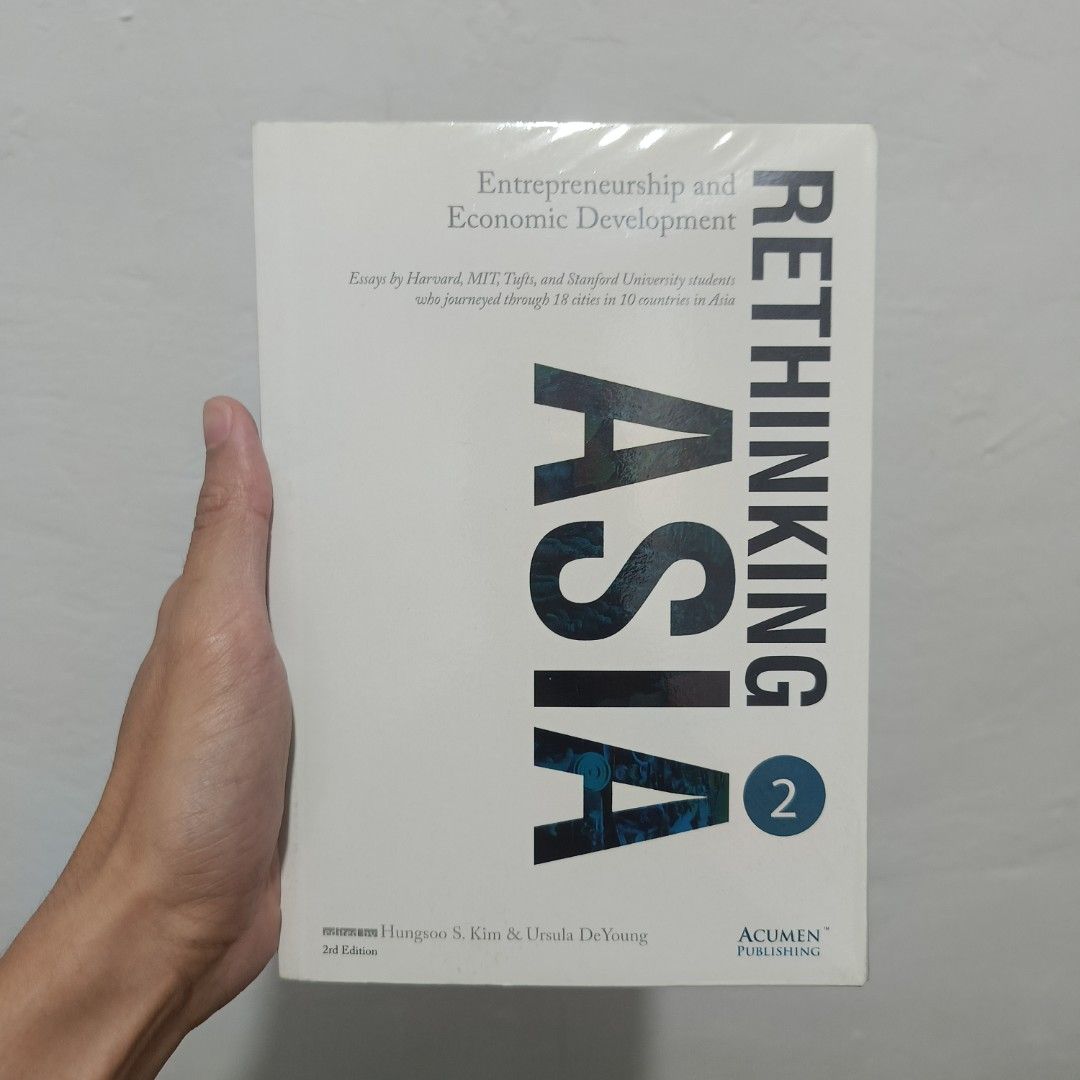 Rethinking Asia: Entrepreneurship & Economic Development (Category: Storybooks) located in Manila. Submitted by x_danilo (Listing ID 1463882113, Image 1). Description: PLEASE READ HERE: Title: Rethinking Asia: Entrepreneurship & Economic Development Condition: Very Good Condition. Authentic Copy. Pages: 254 Pages Price: ₱349 + SF GENRE: • Entrepreneurship / Economics / Government / Essays / Nonfiction / East Asia / Issue/s: • Minimal dirt on top 