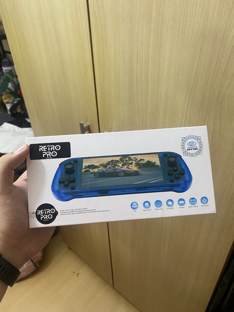 Retro PRO Ultramax Handheld Console (Category: Nintendo) located in Pasay City. Submitted by codymendoza (Listing ID 1463919264, Image 1). Description: Retro Pro Ultramax Handheld Emulator Features: -Upgraded Ark OS 2.0 version -5.1 inches screen display with Joystick Analog -4,200 mAh battery -20,000+ retro games -Quad Core CPU -OTG Gamepad Connection -HDMI Output TV -Support users to download format games: (21 simulators) PSP, PS1, Gameboy, Neo