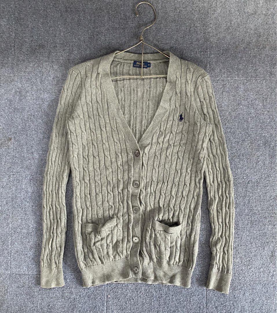 RL Womens Cable-Knit Cardigan (Category: Coats, Jackets and Outerwear) located in Tandag. Submitted by ChristianThrift (Listing ID 1463835981, Image 1). Description: RL Womens Cable-Knit Cardigan •Excellent Condition •10/10 Color rate •Size M •Width 18 •Length 27 •No issues DM.