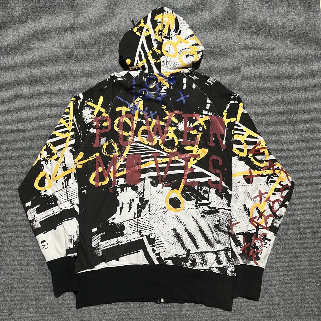 Rocawear Aop Full Zip Hoodie (Category: Coats, Jackets and Outerwear) located in Mangaldan. Submitted by gripsumloots (Listing ID 1463810548, Image 3). Description: Rocawear Aop Hoodie Large on tag Length: 30.5” Width: 25.5” Issue: unnoticeable stain inside hood.