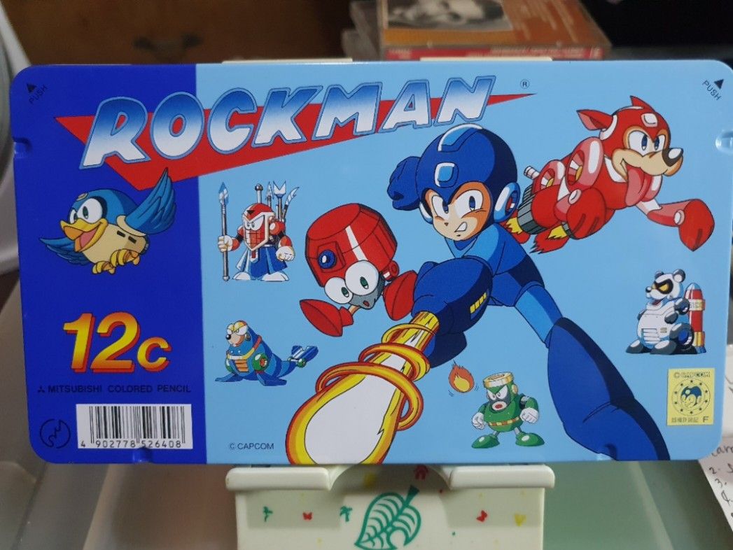 Rockman X Mitsubishi Colored Pencils (Category: Character Goods) located in Quezon City. Submitted by collectionneursonline88 (Listing ID 1463932109, Image 1). Description: - Vintage Rockman (Mega Man) tin - Includes 12 original Mitsubishi colored pencils - Pencils appear unused - Tin has minor scuffs from storage - Perfect for collectors or artists - Fun retro gaming memorabilia 🔄 Meetups Balintawak Camachile 7/11 Quezon City 🛵 Shipping : - La