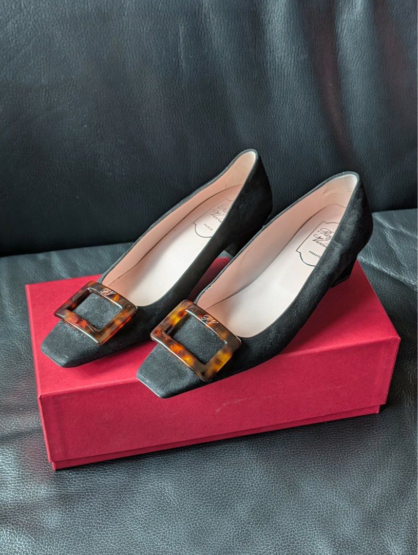 Roger Vivier (Category: Heels) located in Quezon City. Submitted by kevintejano (Listing ID 1463870787, Image 1). Description: FOR SALE: Roger Vivier Size 37.5 EU Condition: Used once RFS: Wrong size bought in May 2026 Current retail price is at ₱64k Selling for only ₱52k Meet-ups at Robinsons Magnolia/Gilmore Area/Greenhills/Pasig by scheduling Cash/Bank Transfer/Gcash .