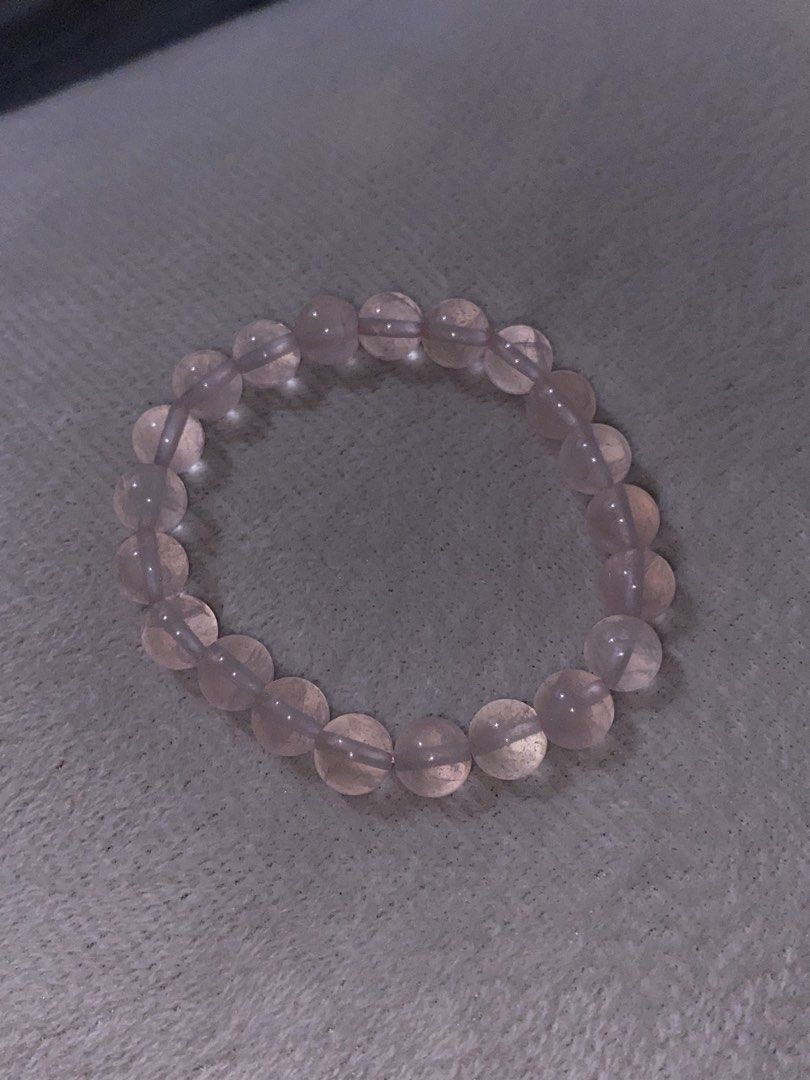 Rose Quartz Beaded Bracelet 8mm (Category: Bracelets) located in Quezon City. Submitted by vchristineandrea (Listing ID 1463875619, Image 2). Description: 🌸 Rose Quartz — Love & self-love.