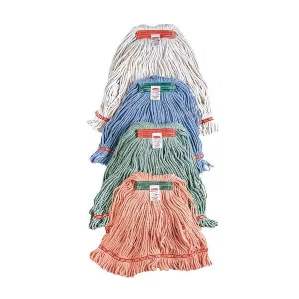 RUBBERMAID - Blue Super Stitch Blend Mop 1" Headband - MEDIUM (Category: Cleaning Tools & Supplies) located in Manila. Submitted by abot.ph.17846 (Listing ID 1463807196, Image 2). Description: Rubbermaid® Super-Stitch® mops are made from a balanced blend of cotton and synthetic yarns for absorbency and strength. Looped ends and yarn tailband mop for greater floor coverage. Made from recycled materials.