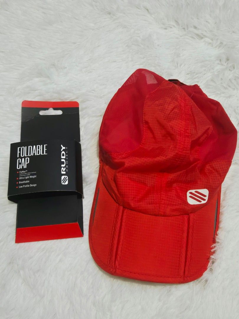 Rudy Project Red Foldable Cap (Category: Caps & Hats) located in Pasig City. Submitted by mdban97 (Listing ID 1463743196, Image 2). Description: - Rudy Project foldable cap in vibrant red. - Ultra lightweight and breathable material for comfort. - Low profile design for a sleek look. - Ideal for workouts, running, and all outdoor activities. - Effortlessly packable and portable for on-the-go convenience..