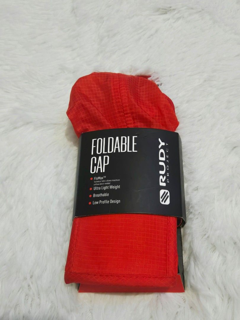 Rudy Project Red Foldable Cap (Category: Caps & Hats) located in Pasig City. Submitted by mdban97 (Listing ID 1463743196, Image 1). Description: - Rudy Project foldable cap in vibrant red. - Ultra lightweight and breathable material for comfort. - Low profile design for a sleek look. - Ideal for workouts, running, and all outdoor activities. - Effortlessly packable and portable for on-the-go convenience..
