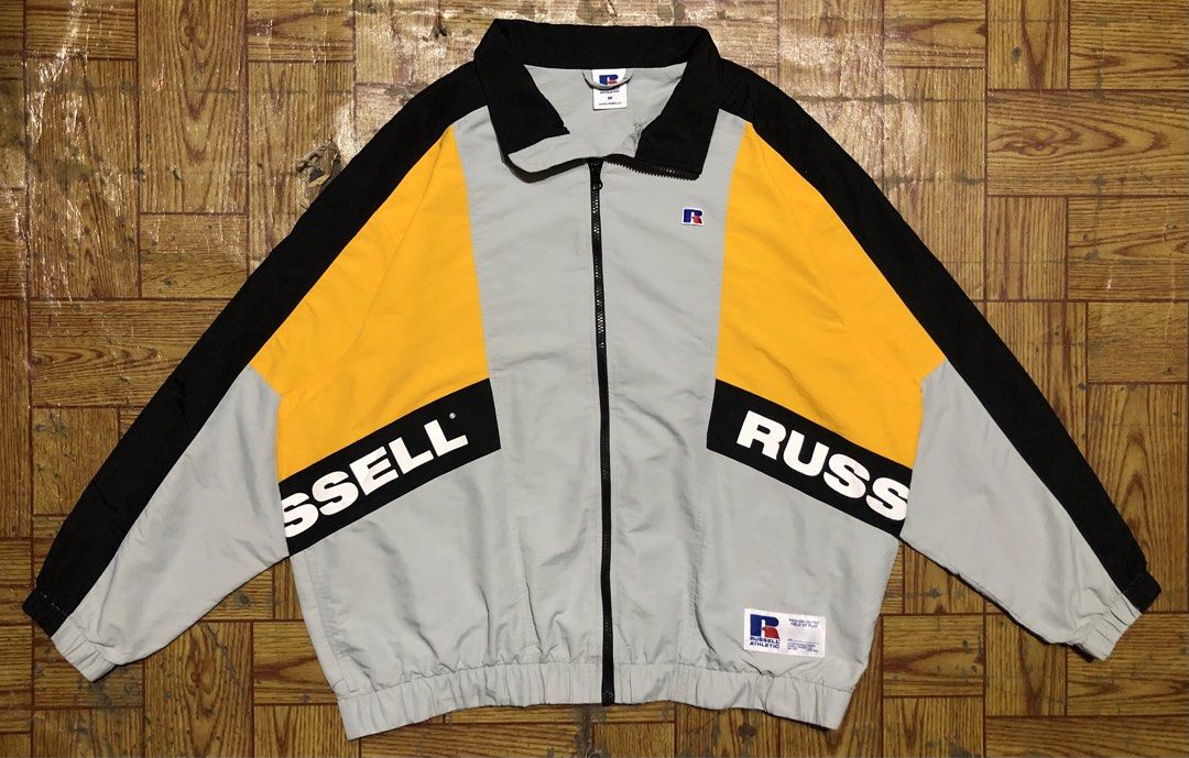 RUSSELL ATHLETIC SS21 TRACK JACKET (Category: Coats, Jackets and Outerwear) located in Dasmarinas. Submitted by cornyxmessy (Listing ID 1463927421, Image 1). Description: width - 27.5 length - 27.5.