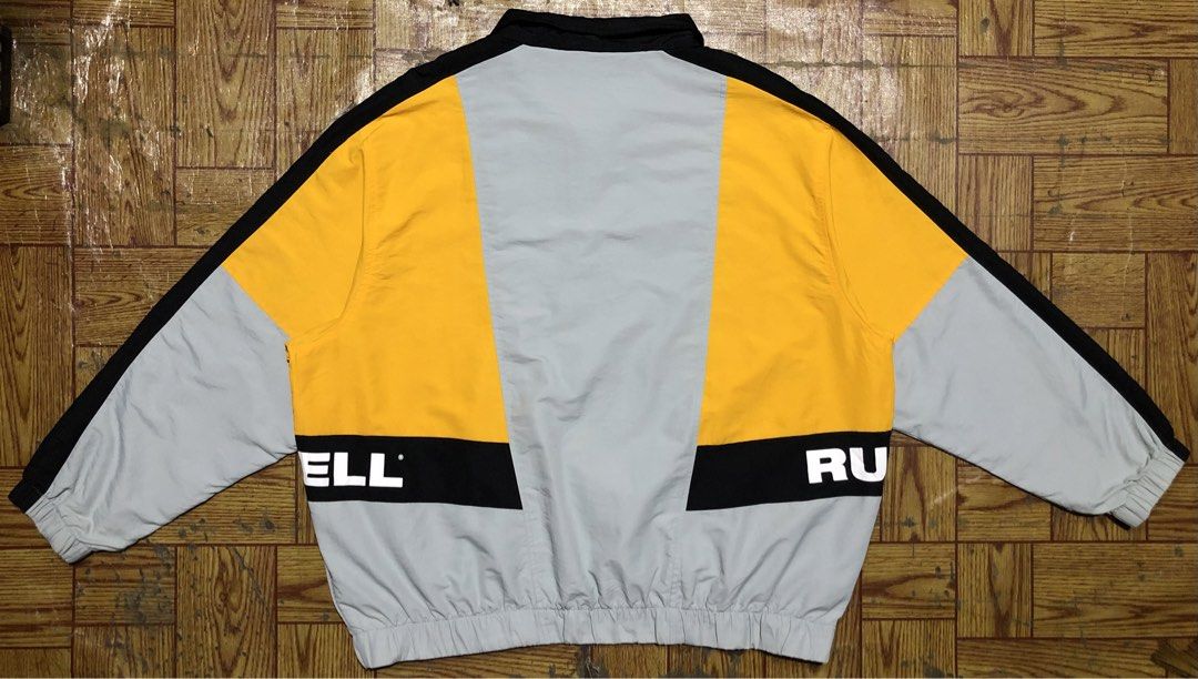 RUSSELL ATHLETIC SS21 TRACK JACKET (Category: Coats, Jackets and Outerwear) located in Dasmarinas. Submitted by cornyxmessy (Listing ID 1463927421, Image 2). Description: width - 27.5 length - 27.5.