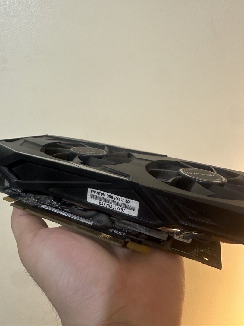 Rx570 GPU graphics card 4GB VRAM (Category: Computer Parts) located in Manila. Submitted by gamingthriftshop (Listing ID 1463842123, Image 3). Description: All goods and working Marikina area pick up and delivery only! Pwede LBC .