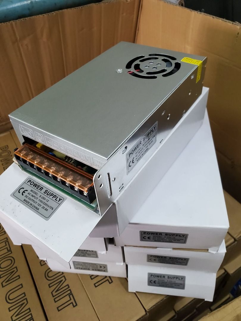 S-250-12 Power Supply 12V 20A (Category: Computer Parts) located in Manila. Submitted by itshoppe2019 (Listing ID 1463758993, Image 2). Description: - S-250-12 Power Supply - Output: 12V DC, 20A - Input: 110V / 220V AC - Ideal for electronic projects & replacements - Made in China - Inquire for questions.