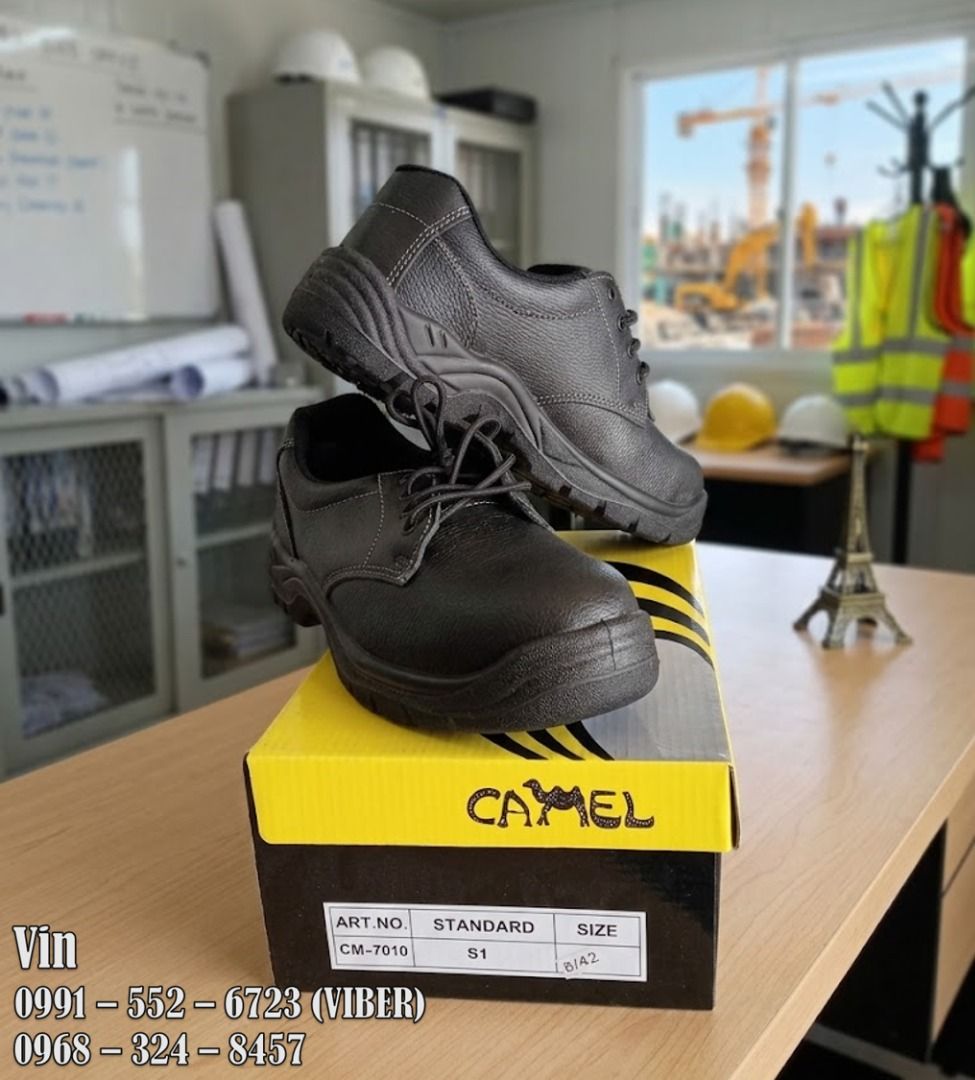 safety shoes camel lowcut (Category: Boots) located in Bacoor. Submitted by zx400rr (Listing ID 1463753546, Image 1). Description: CAMEL CM8000 Full grain High Cut With Steel toe Leather Double Density PU Sole OSCH Approved Regular colors : Black For inquiries: 0991 552 6723 0968 324 8457 0933 855 9510 0956 702 8557 Landline: Pldt 046 416-39-20 Pin location: Nazareno 10 Trading #12 Tirona Hi-way , Mabolo 3, Bacoor Cavite WE GAVE DISCOUNT FOR BULK