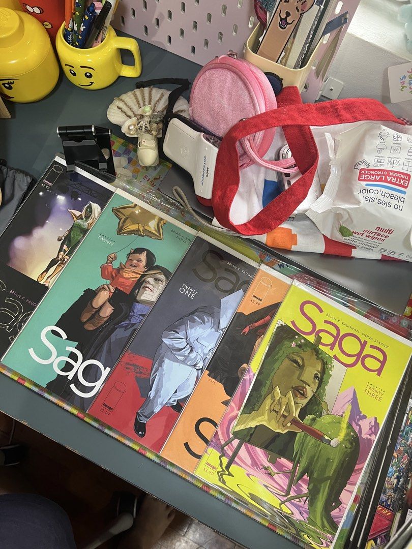 Saga Comic Books Single Issues 13-30 (Category: Comics & Manga) located in Paranaque City. Submitted by guevssss (Listing ID 1463820358, Image 3). Description: - Collection of Saga comic books available. - Includes issues #13-#30 - All comics are kept in protective sleeves. Old stock - please manage expectations. Brian K. Vaughan & Fiona Staples.