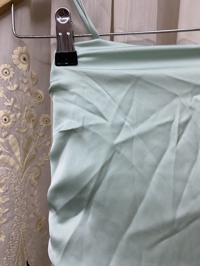 Sage Green Silk Dress (Category: Evening dresses & gowns) located in Trece Martires City. Submitted by reloveandrestyle (Listing ID 1463876863, Image 3). Description: Selling this lovely light mint green / sage camisole midi dress! Perfect for summer outings, formal dinners, bridesmaids, photo shoots, or garden parties..