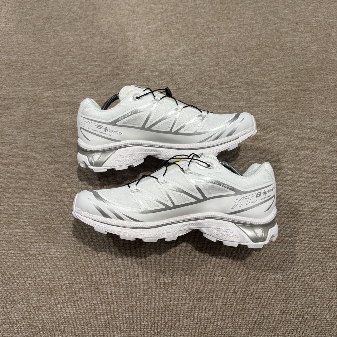 SALOMON XT-6 GORETEX WHITE SILVER (Category: Sneakers) located in Cebu City. Submitted by cjayzuno04940 (Listing ID 1463929745, Image 3). Description: SALOMON XT-6 GORETEX WHITE SILVER ORIGINAL✅ US MENS-10 EUR-44 CM-28 EXCELLENT CONDITION.