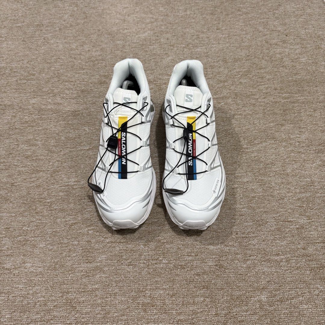 SALOMON XT-6 GORETEX WHITE SILVER (Category: Sneakers) located in Cebu City. Submitted by cjayzuno04940 (Listing ID 1463929745, Image 2). Description: SALOMON XT-6 GORETEX WHITE SILVER ORIGINAL✅ US MENS-10 EUR-44 CM-28 EXCELLENT CONDITION.