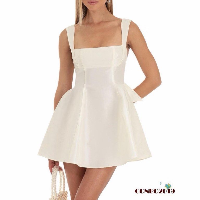 Satin backless mini dress (Category: Dresses) located in Taytay. Submitted by murahubblueapppage (Listing ID 1463927585, Image 1). Description: Size small on tag What you see is what you get Waistline up to 26 inches Long: 35 inches from shoulder.