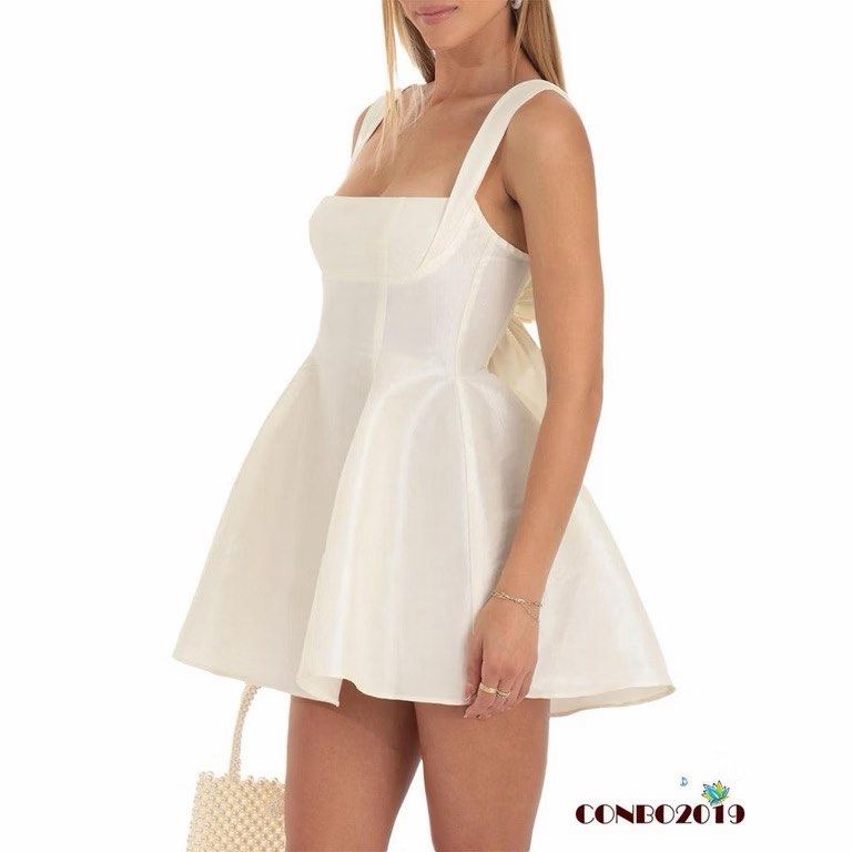Satin backless mini dress (Category: Dresses) located in Taytay. Submitted by murahubblueapppage (Listing ID 1463927585, Image 3). Description: Size small on tag What you see is what you get Waistline up to 26 inches Long: 35 inches from shoulder.