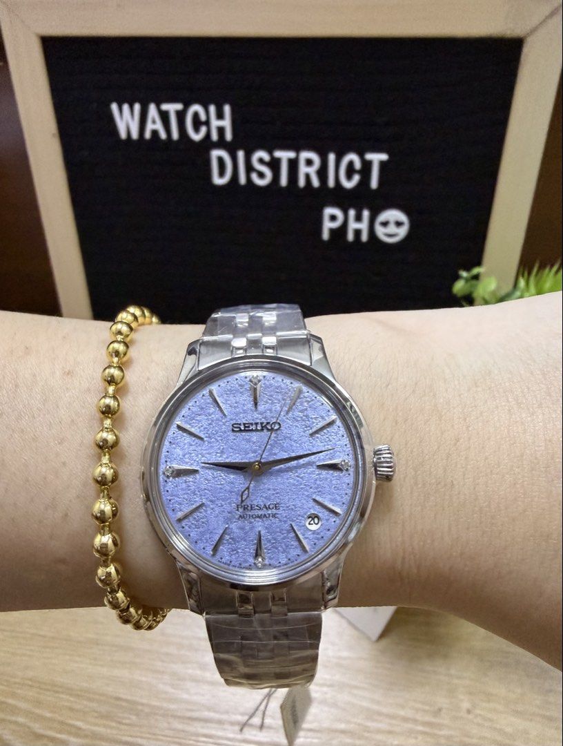 Seiko Presage SRPL61 (Category: Women's Watches) located in Las Pinas. Submitted by watchdistrictph (Listing ID 1463925707, Image 3). Description: •Brand new •Original / Authentic •Complete with hang tag, guarantee booklet/card and box •3-year warranty 📌Payment Methods: Credit Cards, Bank Transfers BPI, BDO, GCASH 📌Shipping: LBC -COD/COP, Lalamove/Grab within MM 📌Meet up: SM Southmall, ATC, Festival Mall, Evia Mall, Bacoor Blvd, ONE MALL Valen