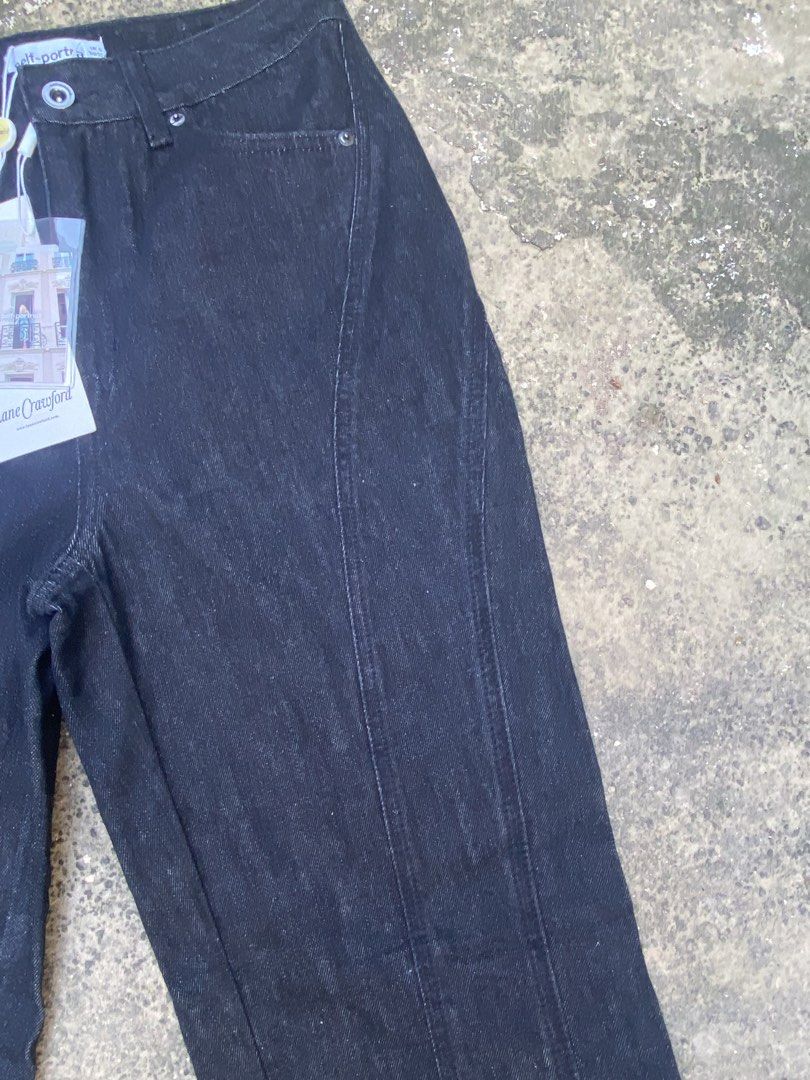 Self Portrait Black Shorter Length Denim Jeans (Category: Jeans) located in Subic. Submitted by curatedbyyourstruly (Listing ID 1463935621, Image 2). Description: Self Portrait Black Shorter Length Denim Jeans Brand New With Tag Size 27 on Tag W28 L43 Excellent Condition DM me for more information .