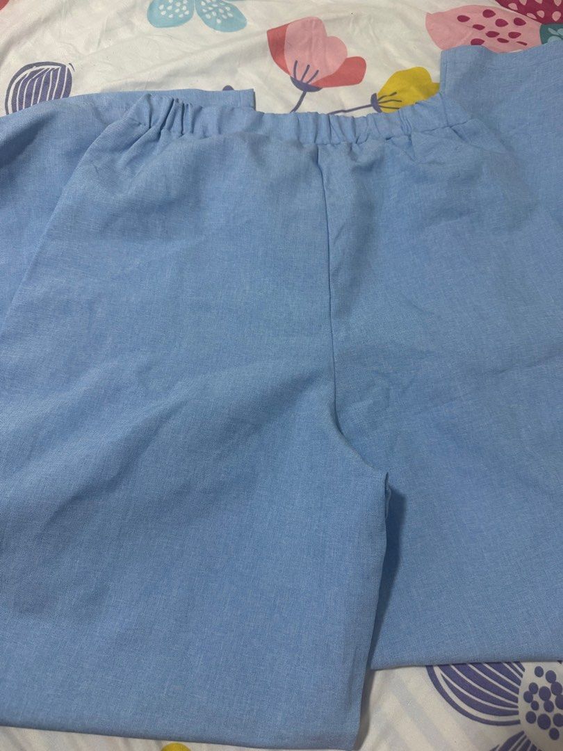 SHEIN Baby Blue Coordinates (Category: Sets or Coordinates) located in Quezon City. Submitted by mkl.p (Listing ID 1463748538, Image 3). Description: sobrang nice ng material and makapal size S on tag model is 34-A and a medium sized adult very perfect sa semi formal events used once lang during a debut good as new; no flaws loc timog qc.