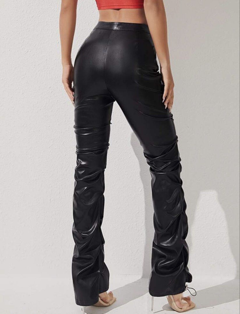SHEIN Leather Pants (Category: Other Bottoms) located in Las Pinas. Submitted by sellerkjb (Listing ID 1463819577, Image 2). Description: BRAND NEW LAST PRICE POSTED PETITE LARGE ON TAG.