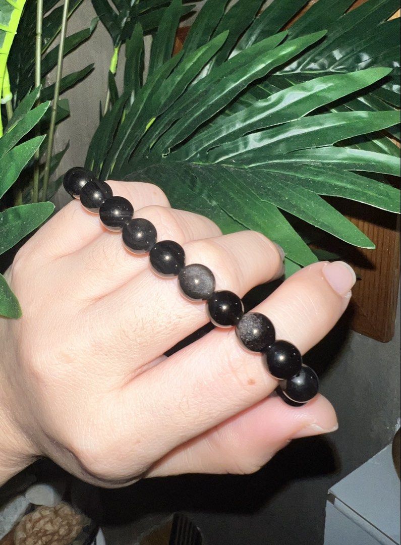 🖤✨Silver Obsidian Bracelet (Category: Other Accessories) located in Imus. Submitted by vdc.apparel (Listing ID 1463774837, Image 2). Description: A timeless combination of deep black and silvery-gray tones—perfect for those who love a sleek, minimalist gemstone look. ✨ 💎Gemstone: Silver Obsidian is known for its natural silver-gray sheen that appears as the stone catches the light. Perfect for everyday wear, gifting, or adding a subtle statemen