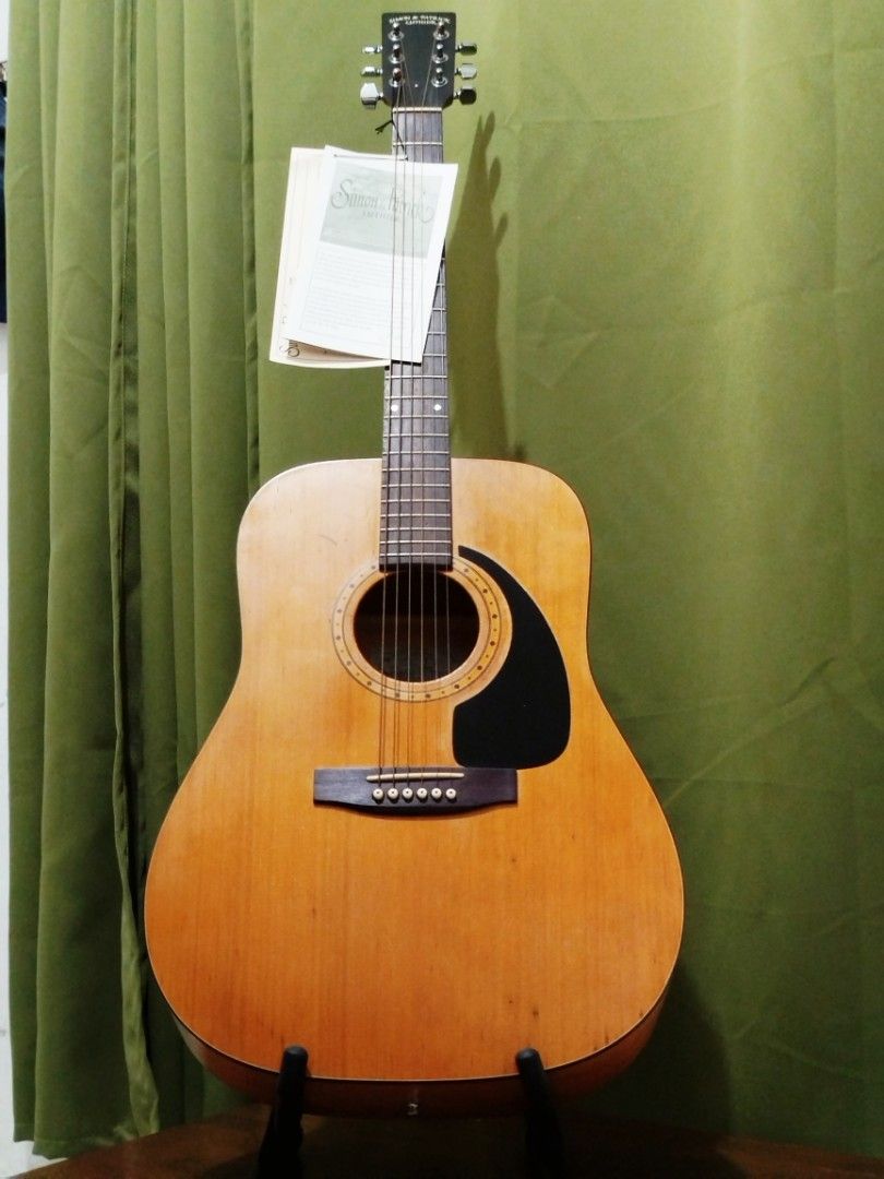 Simon & Patrick Luthier S&P 6 Cedar Acoustic Guitar (Category: Musical Instruments) located in Quezon City. Submitted by fiercefish-ad37 (Listing ID 1463830648, Image 3). Description: For Sale Simon & Patrick (crafted in Canada by Godin) known for a warm and responsive tone beautiful sounding Good condition Model: Woodland 6 Cedar or S&P 6 Cedar Body Style: Dreadnought steel-string acoustic Solid cedar top Wild Cherry Back and Sides Diecast tunin