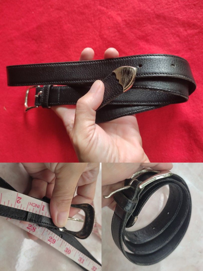 Slim leather belt (Category: Belts) located in Cainta. Submitted by allauthenticbymj (Listing ID 1463795251, Image 2). Description: genuine leather pareho 1) **slim leather belt with leather pouch color:black WL-up to 29" width .8 leather pouch L5.5"/H3.5" price:350 Buyer shoulders sf 2) ** leather belt color: black outer/deep brown inner side WL -up to 29" width- 1inch price:350 buyer shoulders sf Location: Cainta Courier choices and MOP Gogo ex