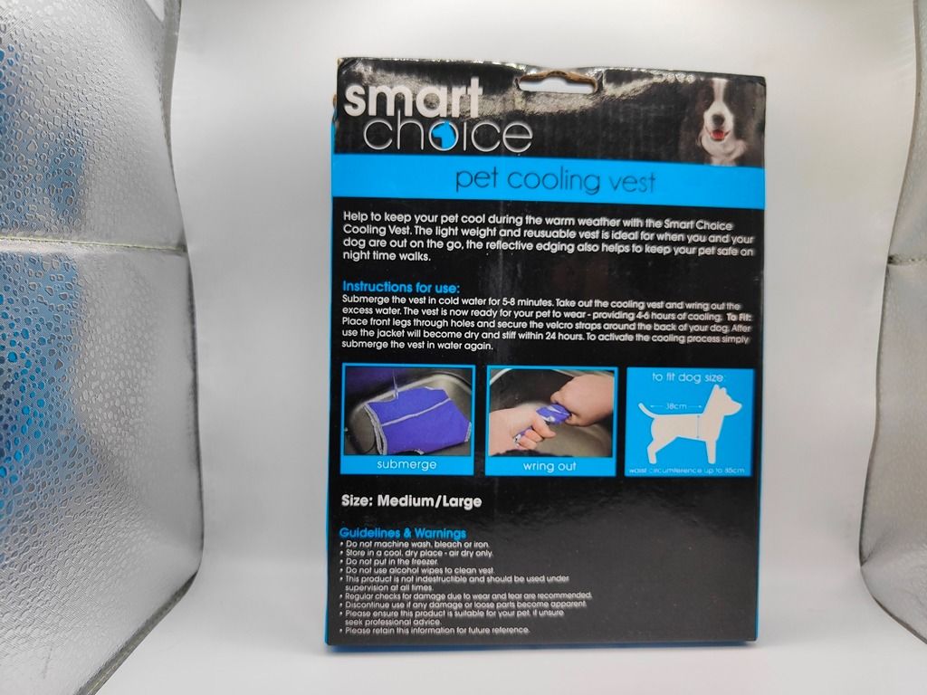 Smart Choice ( Pet Cooling Vest ) For Dog (Category: Homes & Other Pet Accessories) located in Las Pinas. Submitted by ricns (Listing ID 1463832211, Image 2). Description: Please Read The Entire Ads Before Inquiring Pakibasa Muna Ang Buong Patalastas Bago Mag Tanong Frequently Asked Questions : - HM / How Much? = 350 / 450 Pesos - LP / Last Price? = Fix - Location? = Josefina Compound, Las Pinas Price : - 350 Pesos ( XS / S ) 27cm ( Tail To Nape 