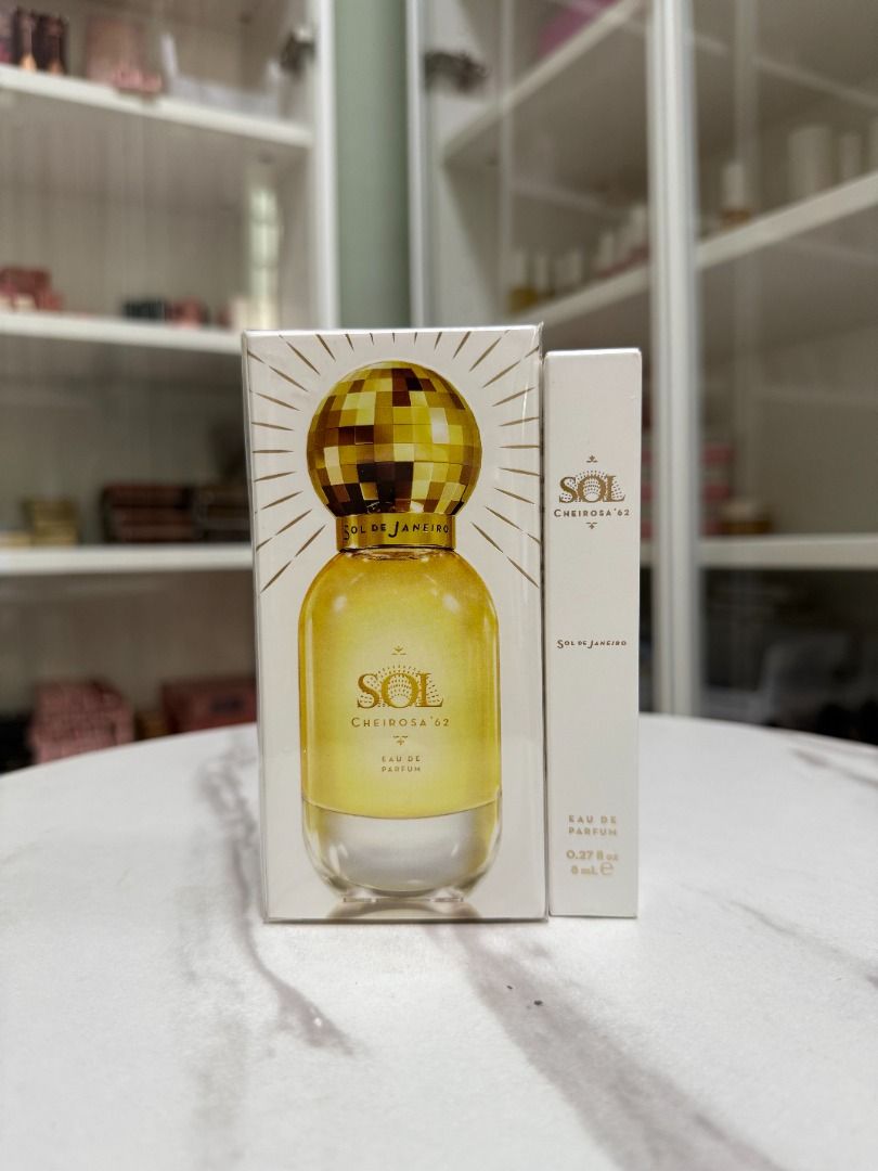 SOL DE JANEIRO SOL Cheirosa '62 Eau de Parfum (Category: Fragrance & Deodorants) located in Quezon City. Submitted by happyfactoryph (Listing ID 1463895393, Image 2). Description: 🛍️ SOL DE JANEIRO SOL Cheirosa '62 Eau de Parfum 8 ml FB/IG Price - P3,190 E-Commerce Price - P3,990 50 ml FB/IG Price - P8,990 E-Commerce Price - P10,290 Available now at Happy Factory PH! SHOP DETAILS 💳 Mode of Payment: COD, BPI, BDO, Metrobank, GCash 📍 Pick-up: Ma