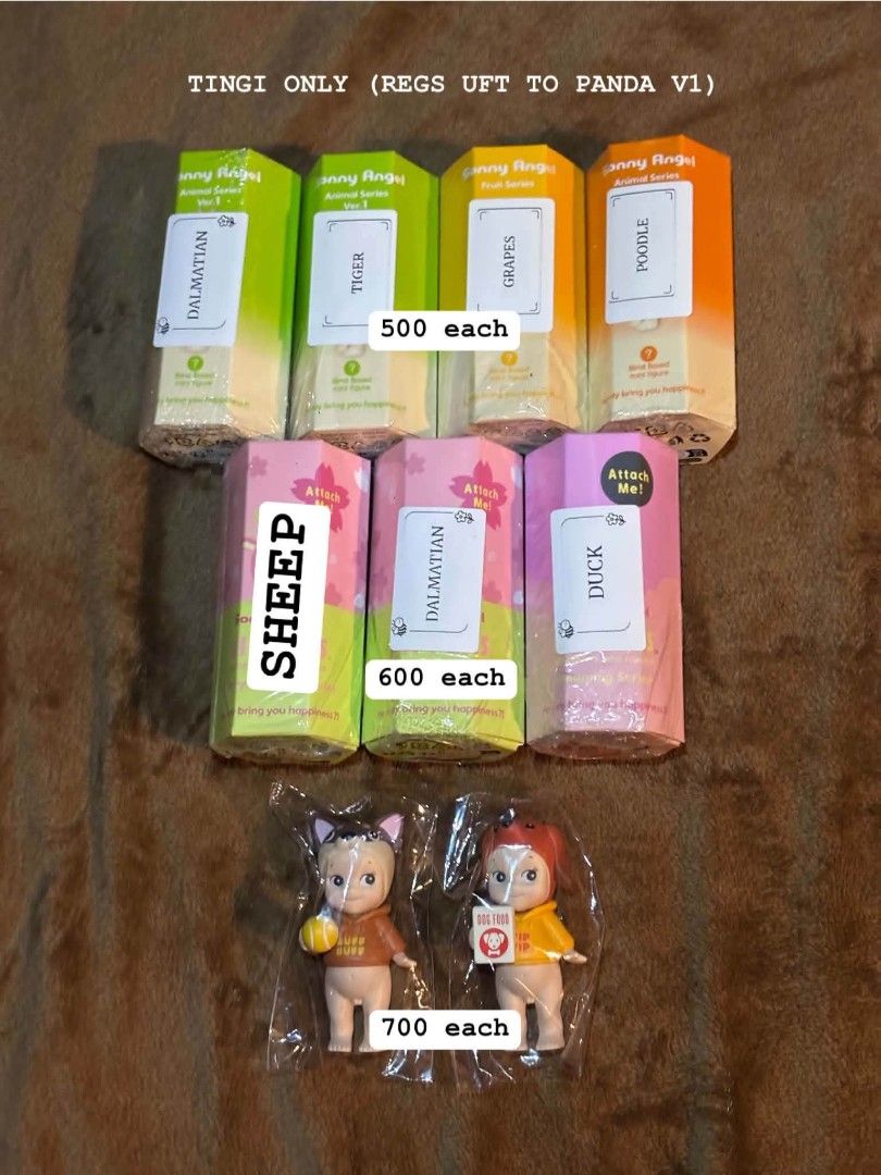 Sonny Angel Regular (Category: Designer & Blind Box Toys) located in Manila. Submitted by sonny.bb (Listing ID 1463869143, Image 3). Description: WTS LFB UFS | DUPLICATE / DOWNSIZING • must follow ratio • mostly no bnf, all angels are well taken care of but still x sensi • can accept 2 weeks to 1 month dop • mop: maribank, bpi or gcash • mod: J&T or sdd • loc: malate, manila .