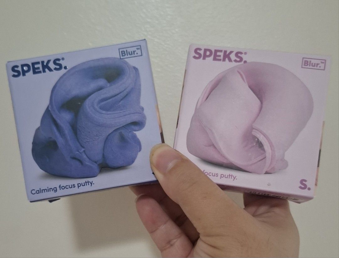 SPEKS Calming Focus Putty (Category: Kids Toys) located in Pasay City. Submitted by mshannahpi (Listing ID 1463862899, Image 1). Description: - SPEKS Blur sensory putty for focus and fidgeting. - Clean, quiet, and satisfying silicone-based putty. - Non-sticky and non-slimy. - Helps you refocus during meetings or study sessions. - Never dries out. - Great for fidgeting anywhere, anytime. - Available in blue and pink.