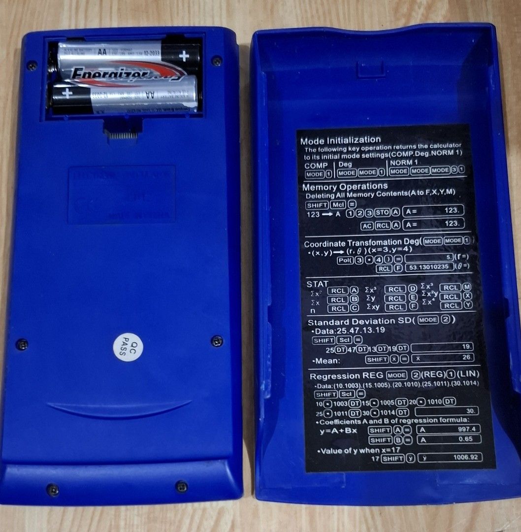 Sports direct.com Scientific Calculator 228 Functions (Category: Office & Business Technology) located in Rizal. Submitted by apparelit115185 (Listing ID 1463808661, Image 2). Description: - Sports Direct.com scientific calculator - 228 functions - Original protective case included - Operated by double A batteries (not included) - Tested and working. Complete parts. - Ideal for school and work.