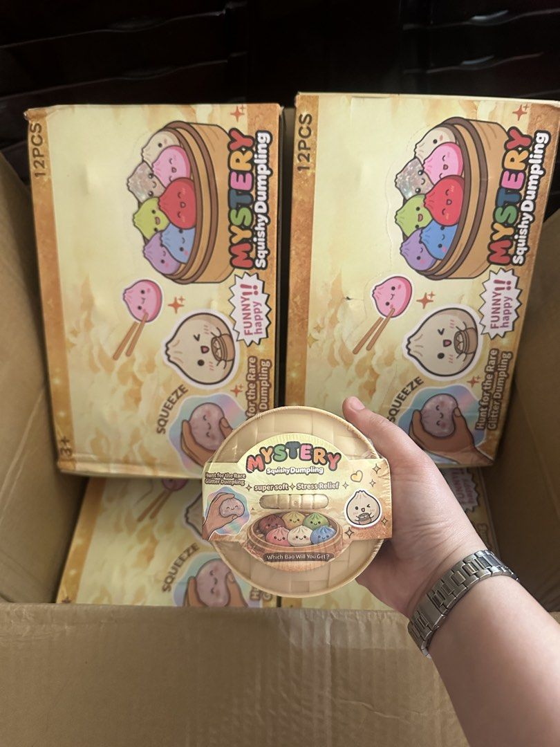 SQUISHY SMUSHER,HALLOWEEN AND DUMPLING OPEN for ( Wholesale) (Category: Plushies & Soft Toys) located in Manila. Submitted by bryhsd_23. (Listing ID 1463796433, Image 3). Description: Squishy available for wholesale and bulk order SMUSHER-6 pcs per box 1,400 HALLOWEEN-12 pcs per box1,250 DUMPLING-12 pcs per box1,250.