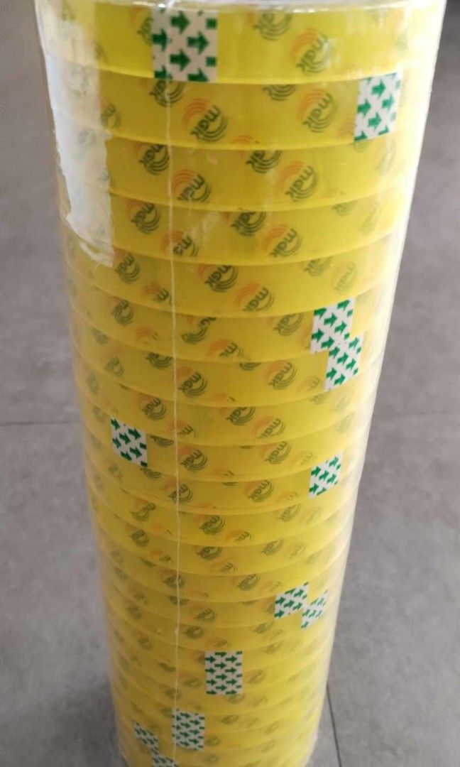 Stationery tape per piece (Category: Stationery & School Supplies) located in Quezon City. Submitted by bellemarketing (Listing ID 1463819894, Image 2). Description: Stationery tape for sale Available sizes: 1/2" 30m php 15 1" 100m php 25 For pick up.