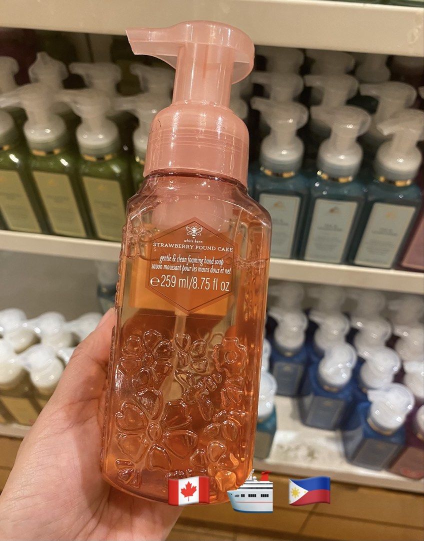 Strawberry Pound Cake Foaming Hand soap (Category: Hands & Nails) located in Balungao. Submitted by kateee21 (Listing ID 1463932649, Image 1). Description: 📌📌📌 Available PINAS 🇵🇭 ON HAND 🛳 Shipped from Canada 🇨🇦 to Philippines 🇵🇭 via sea cargo 📦; Local Shipping fee c/o buyer.